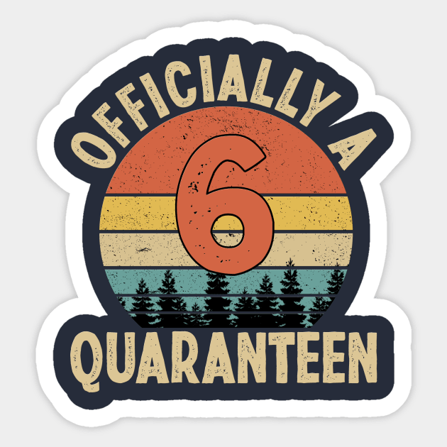 officially a quaranteen 6th birthday Sticker by Yoyo Star